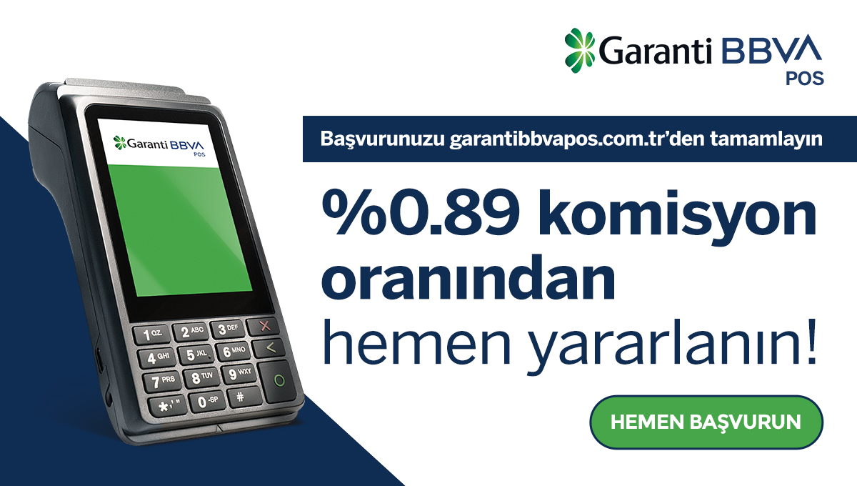 Garanti BBVA POS’a hemen başvurun, 3.000 TL’ye varan Bonus ve indirimin yanı sıra %0.89 komisyon oranından yararlanın!