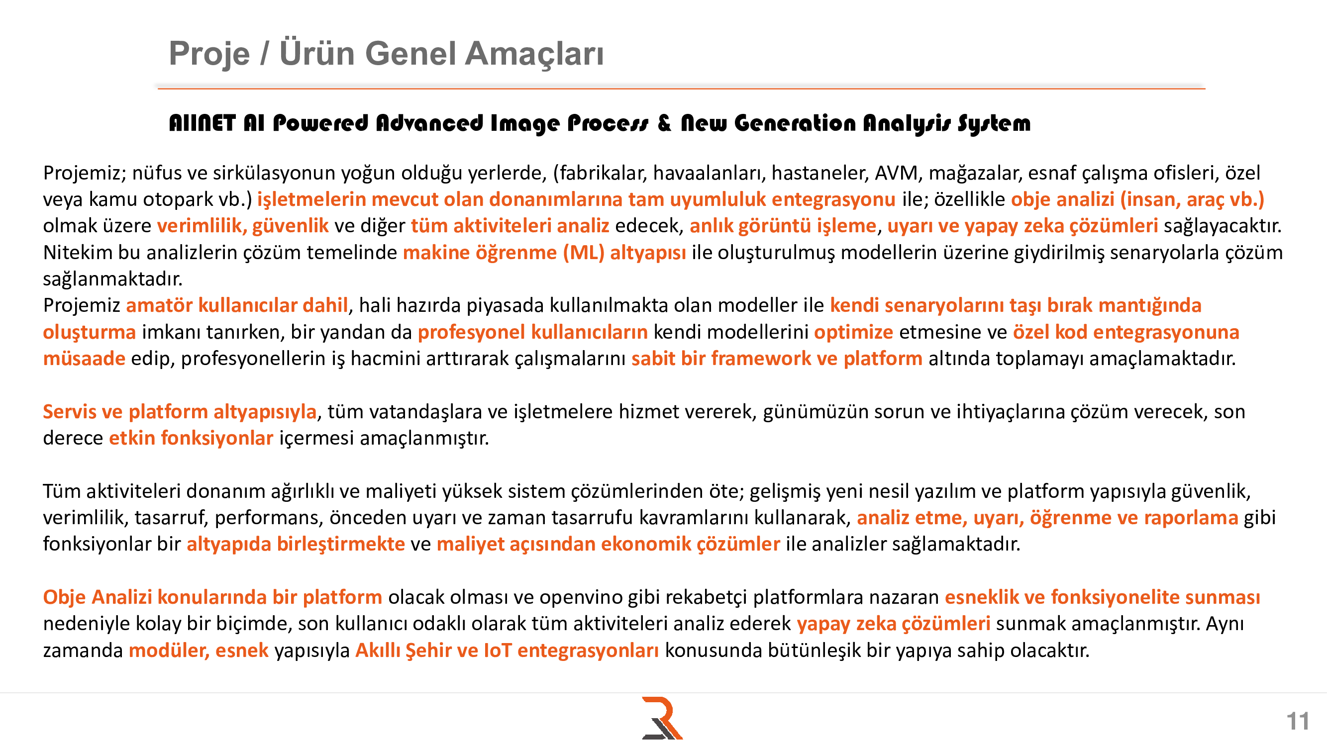 AllNET - Yapay Zeka Destekli Yeni Nesil Gelişmiş Görüntü İşleme ve Analiz Platformu