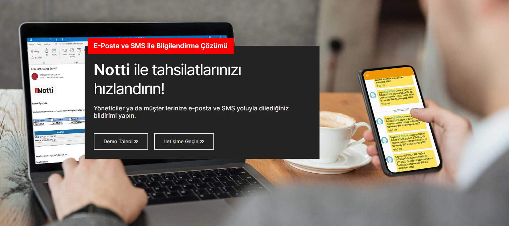 Notti Mail & SMS Bilgilendirme Sistemi