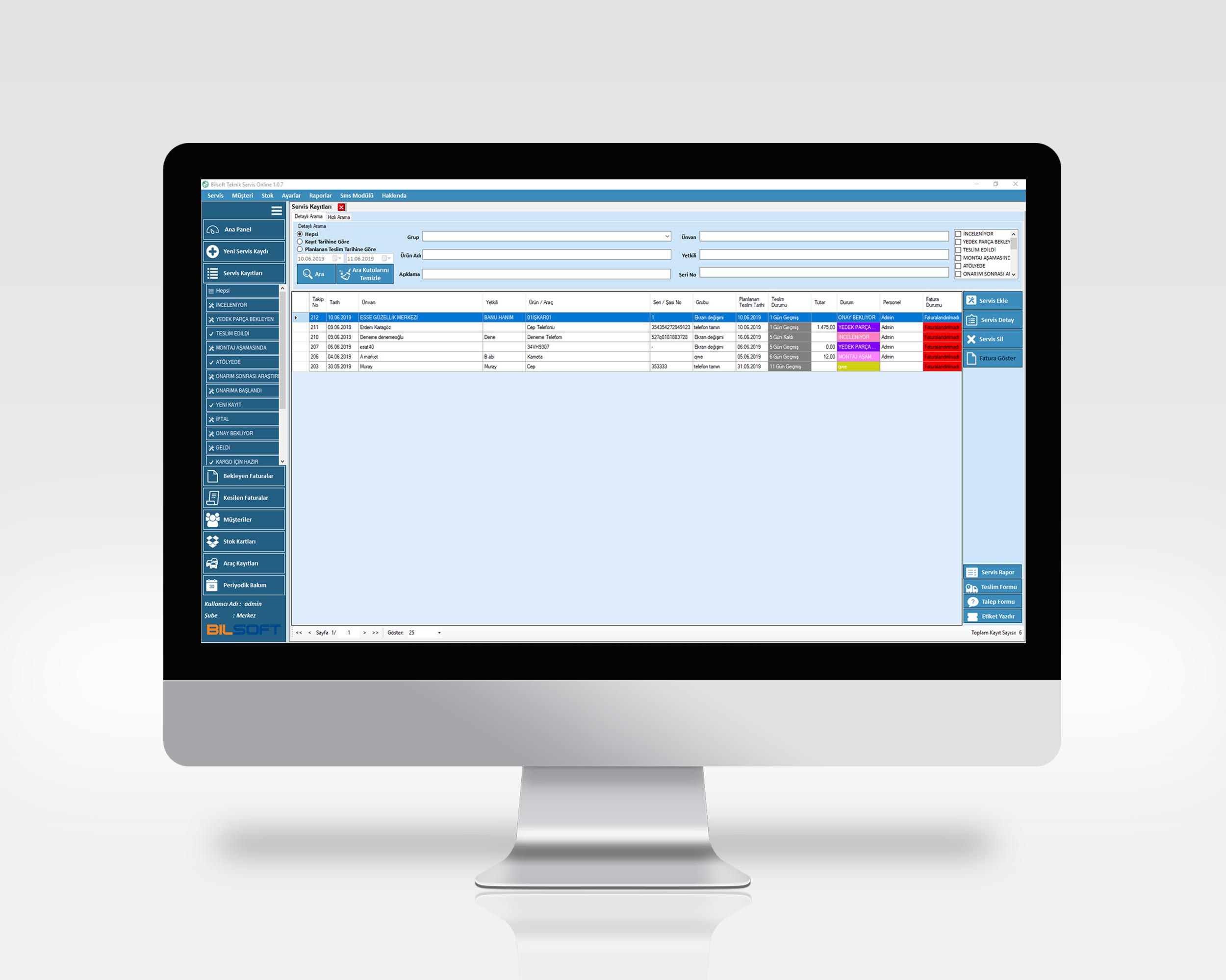 Bilsoft Teknik Servis Programı
