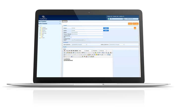 LEDİS- LuckyEye Dinamik İçerik Yönetimi Sistemi