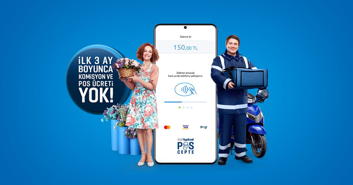 Yapı Kredi POS Cepte ile Cep Telefonları POS Cihazına Dönüşüyor! 