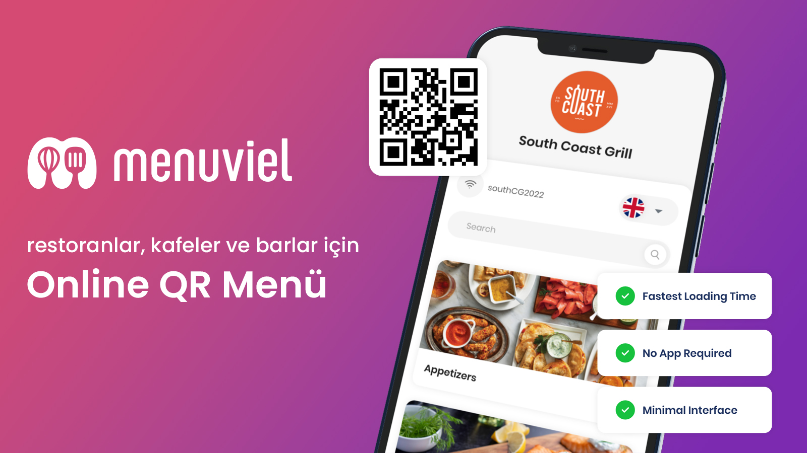 Menuviel - Online QR Menü