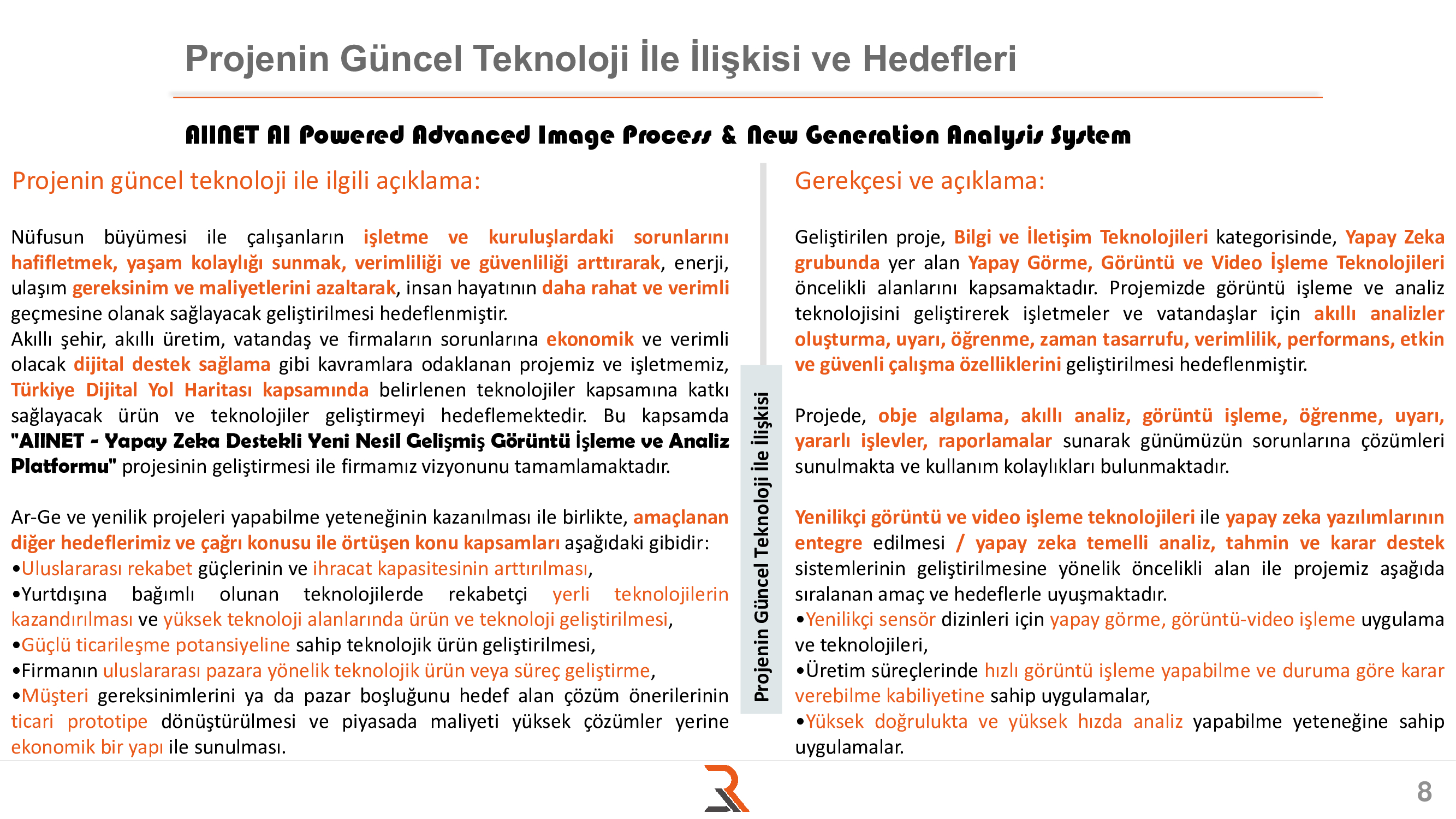 AllNET - Yapay Zeka Destekli Yeni Nesil Gelişmiş Görüntü İşleme ve Analiz Platformu